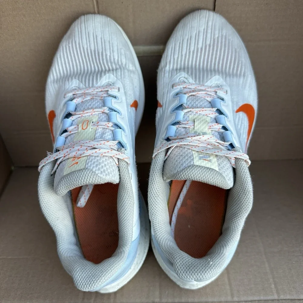 Nike Air Winflo 9 Sail Celestine Blue Womens Size 9 Athletic Sneaker Gym Fitness